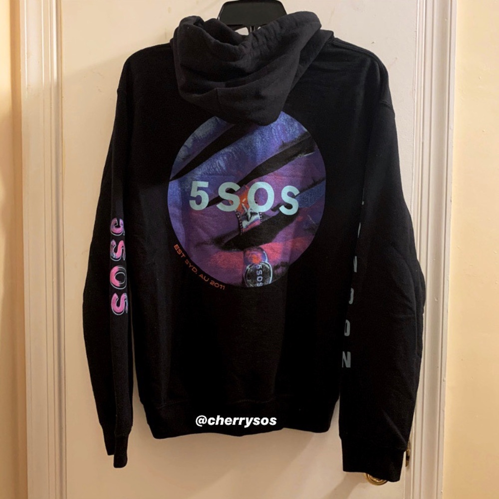 5 Seconds of Summer 5SOS Black London PopUp Hoodie